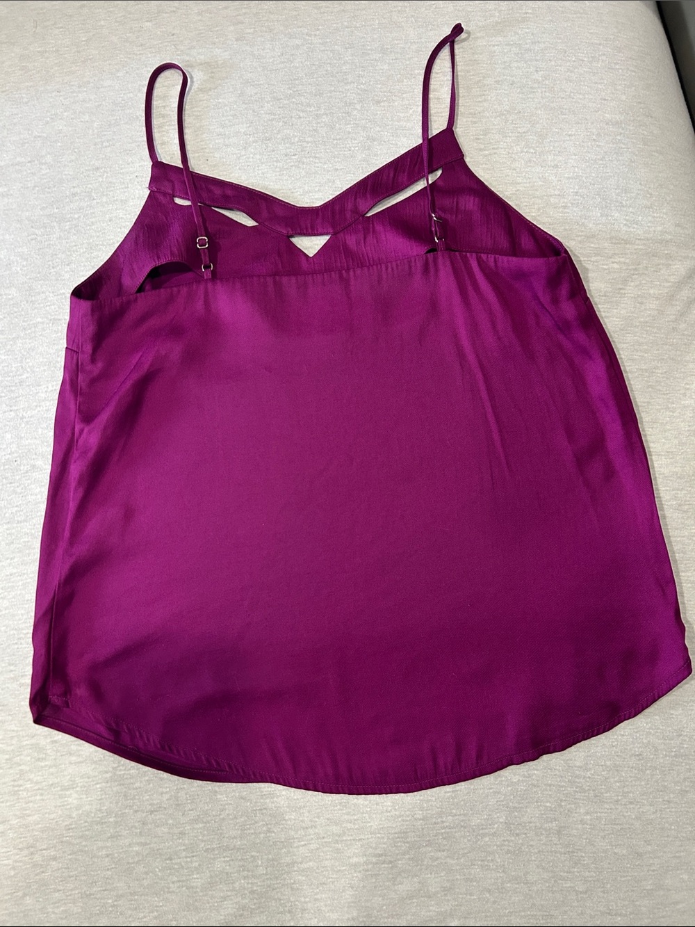 Pixley Women’s Cutout V-Neck Cami Tank Top - Purple Sz XS - Picture 5 of 7